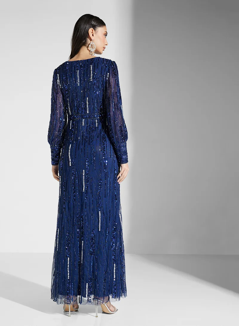 اميليا روز Sequin Embellished Dress