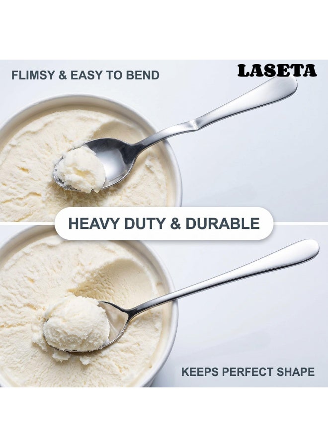 Laseta 4 PCS Long Handle Iced Tea Spoon, Coffee Spoon, Ice Cream Spoon, Stainless Steel Spoons - Image 5