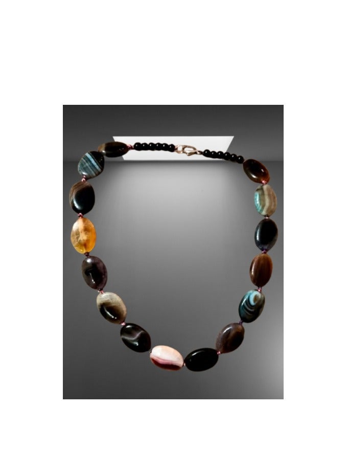 Elegant Choker gemstones necklace ( agate ) suitable for all occasions , special gift - Image 2