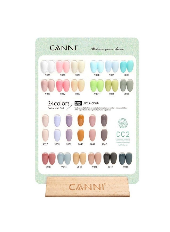 CANNI CC2 Gel Nail Polish Set, 30 Pcs 9ml White Pink Nude Blue Pastel Gel Polish Kit Soak Off LED Natural Nail Polish Set Nail Art Starter Manicure Salon DIY at Home - Image 1