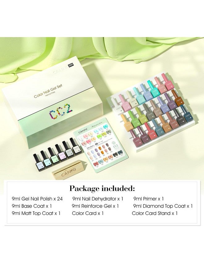 CANNI CC2 Gel Nail Polish Set, 30 Pcs 9ml White Pink Nude Blue Pastel Gel Polish Kit Soak Off LED Natural Nail Polish Set Nail Art Starter Manicure Salon DIY at Home - Image 3