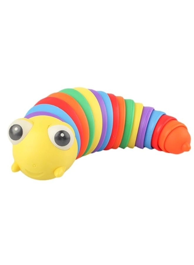 ShebSheb Baby toys, stress relief toys, colorful caterpillar, cute design, simulates soft tissue structure, can be bent freely (color random) - Image 1