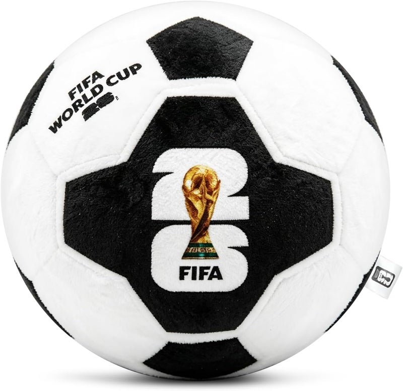 MESUCA FIFA World Cup 2026 Soccer Ball Plush Toy - 11.8inch Soft Pillow with Trophy Design - Image 1