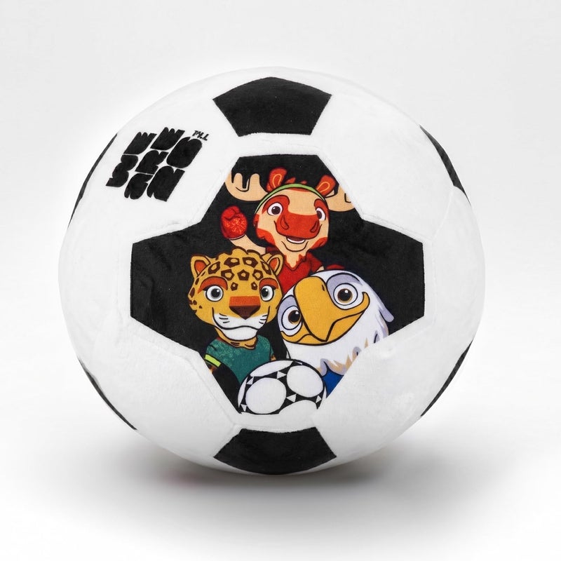 MESUCA FIFA World Cup 2026 Soccer Ball Plush Toy - 11.8inch Soft Pillow with Trophy Design - Image 3
