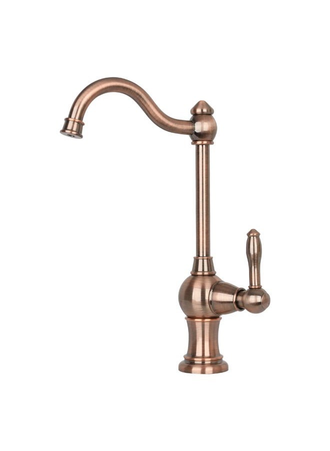 Akicon Kitchen Water Filter Faucet, Brass Body 100% Lead-Free Drinking Water Faucet Fits most Reverse Osmosis Units or Water Filtration System in Non-Air Gap, Only for Cold Water(Antique Copper) - Image 1