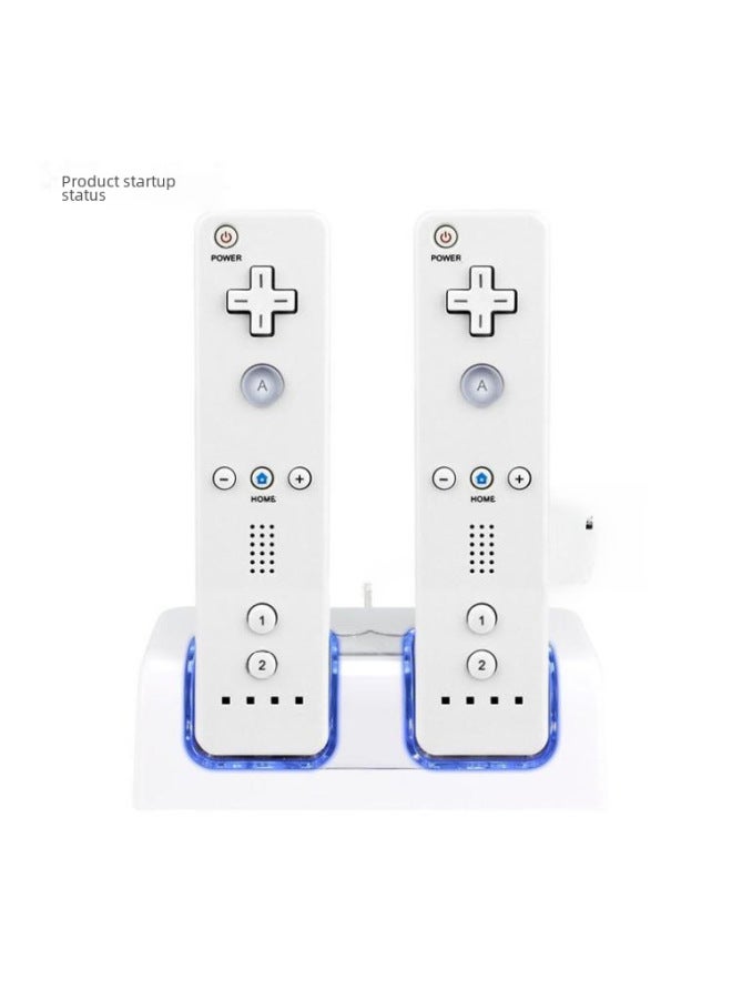 Ipega Wii Handle Seat Charging Wii Small Sofa Battery Seat Charging Wii Blue Light Double Electric Double Charging Wii Handle Double Electric Seat Charging - Image 2