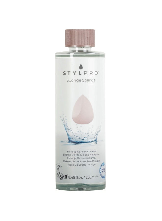 StylPro Sponge Sparkle Cleanser Makeup Sponge Cleanser 250ml - Image 1