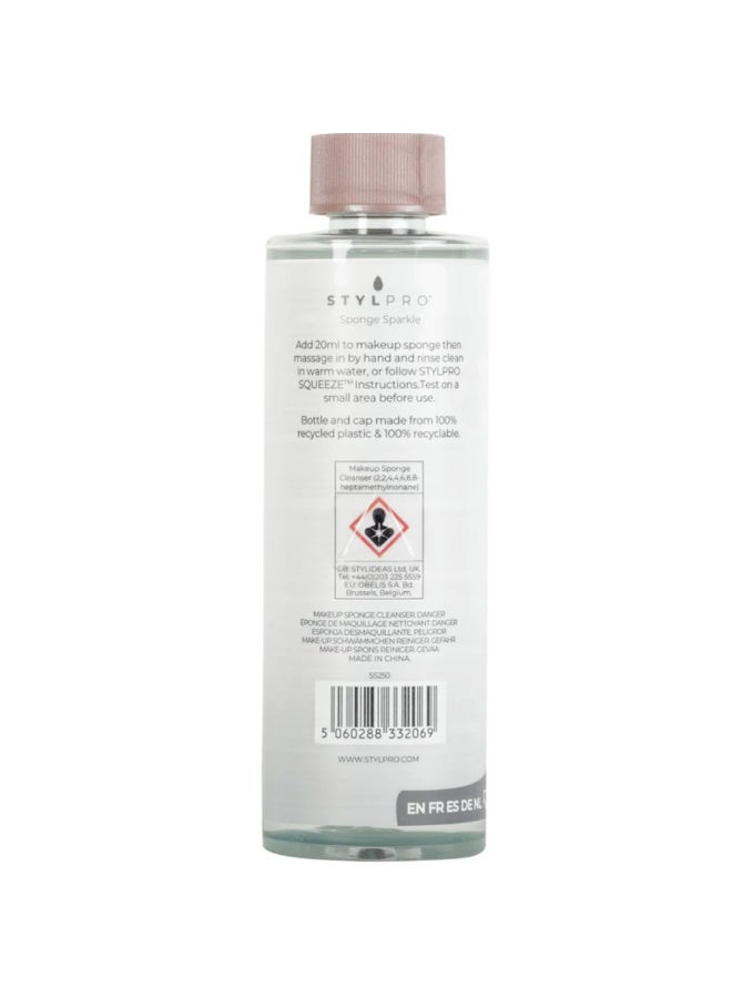 StylPro Sponge Sparkle Cleanser Makeup Sponge Cleanser 250ml - Image 4