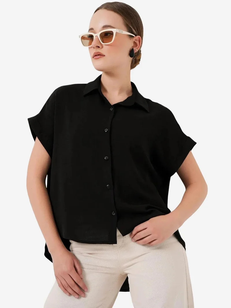 بيغ دارت BDART Loose Fit Poplin Shirt with Button Closure
