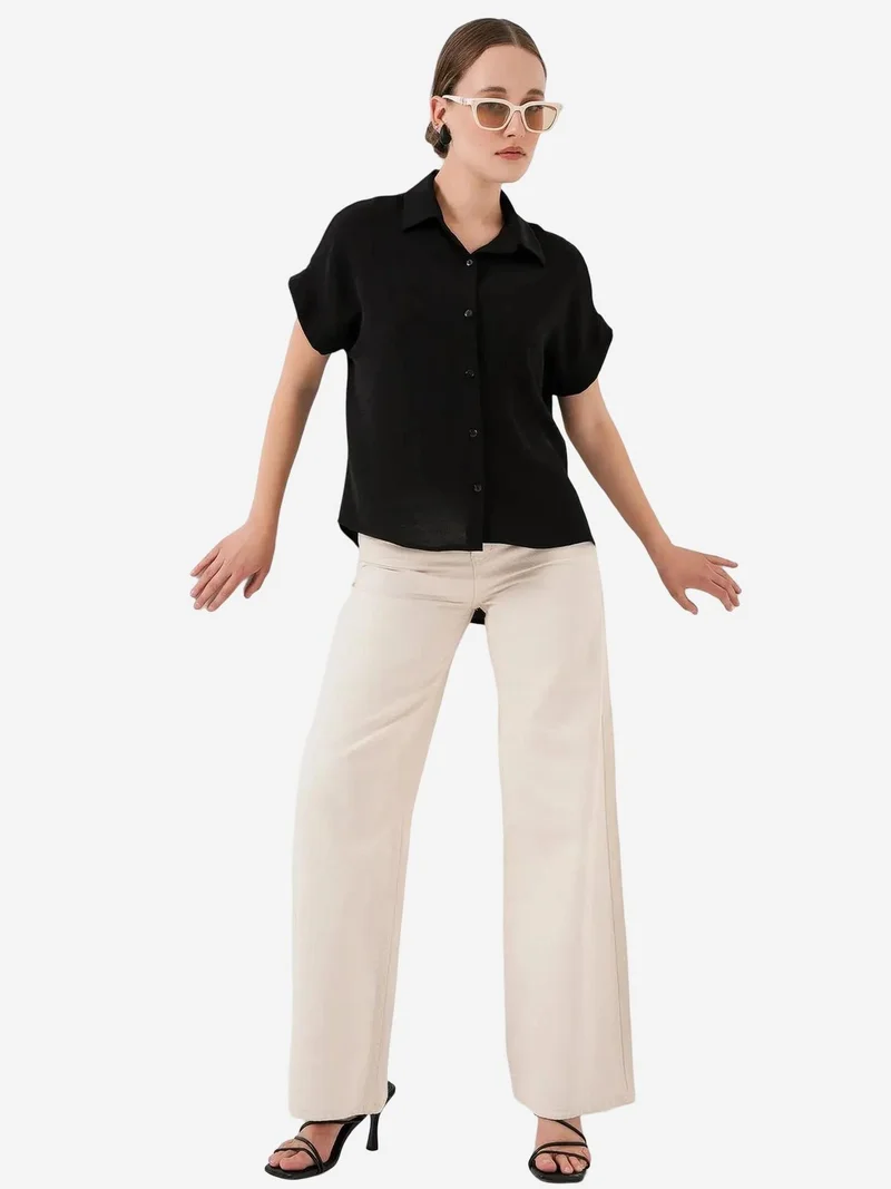 بيغ دارت BDART Loose Fit Poplin Shirt with Button Closure