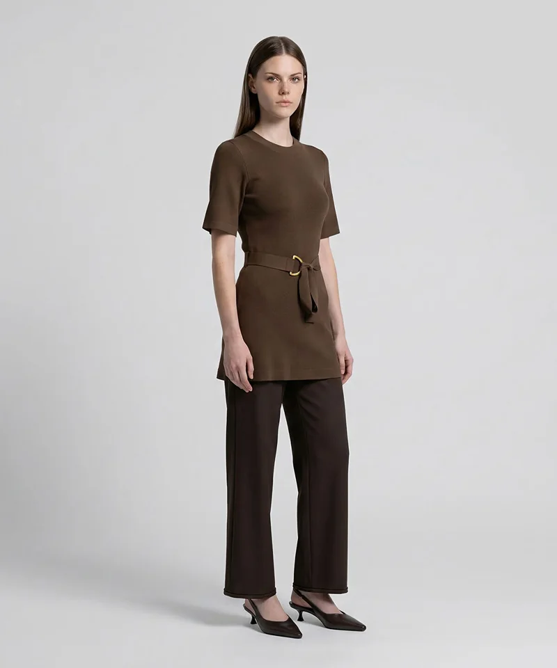 Ipekyol Belted Knit Top