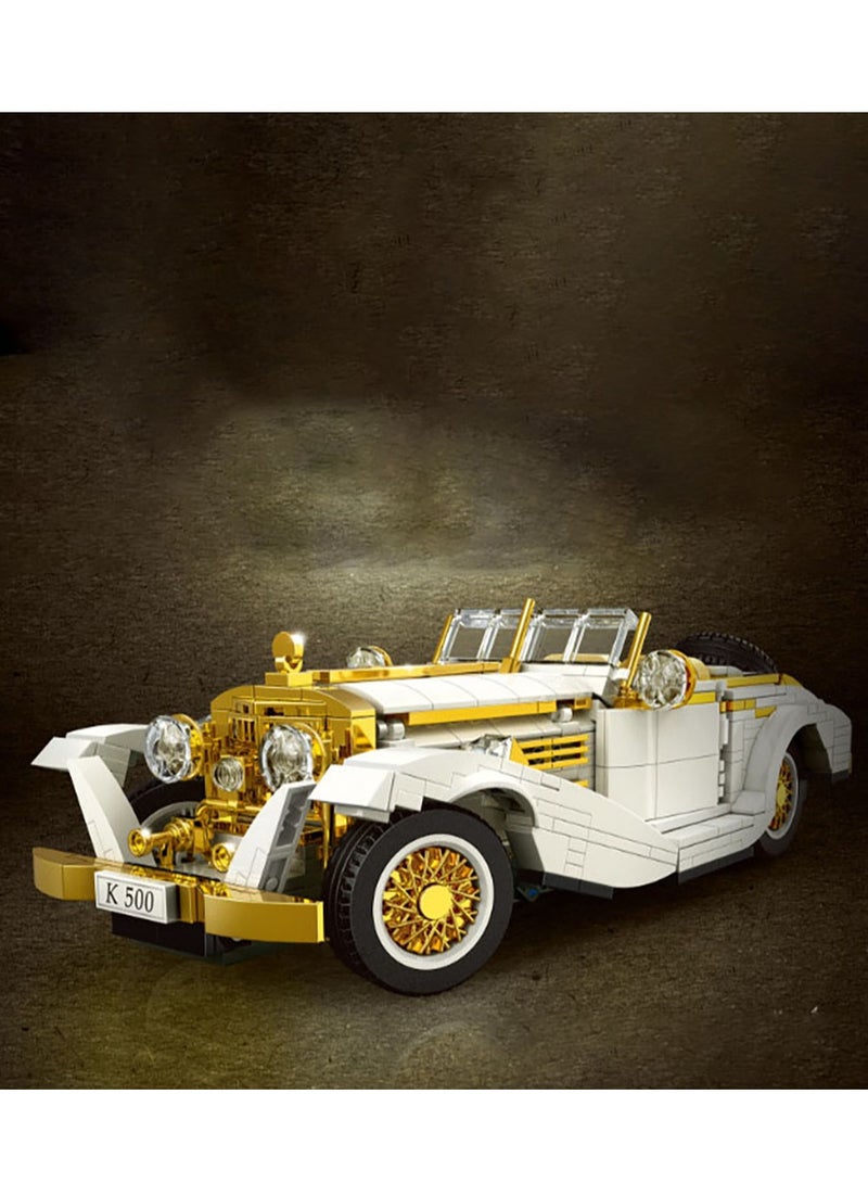 Mould King K500 Vintage Model Car Building Set - 868 Realistic Pieces with Functional Parts for Kids, Teens, and Adult Collectors - Perfect for Creative Play and Display - Image 2