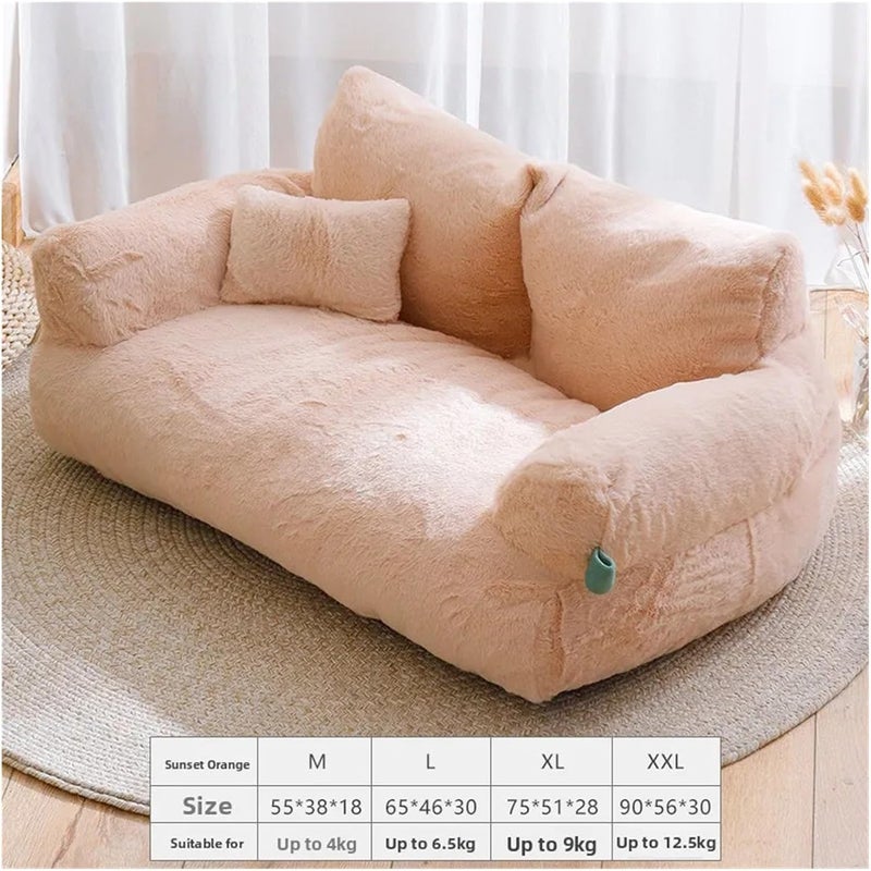 Detachable Large Dog Bed Couch Pet Sofa Secure Comfortable All Season Universal Supplies Nest Mat(A,M) - Image 2