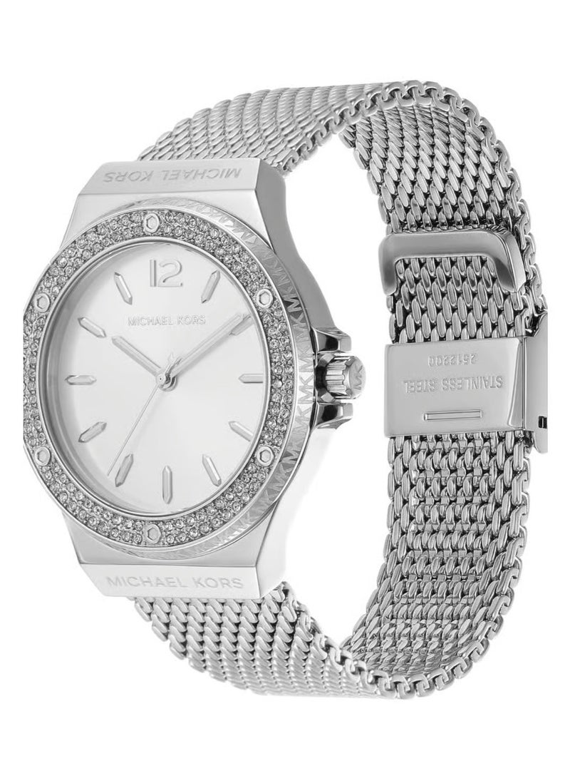 MK Lennox Silver Stainless Steel Women's Watch - 7337 - Image 3
