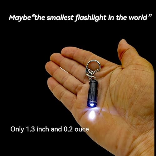 Nitefox e1 Smallest Keychain Flashlight Micro Tiny Mini Keychain Light Long-Lasting Safety Light for Everyday Carry Emergencies Outdoor Dog Walking Hiking Camping Nice Gift for Parents Kids - Image 2