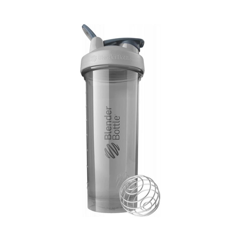 BlenderBottle Shaker Bottle Pro Series Perfect for Protein Shakes and Pre Workout 32Ounce Pebble Grey