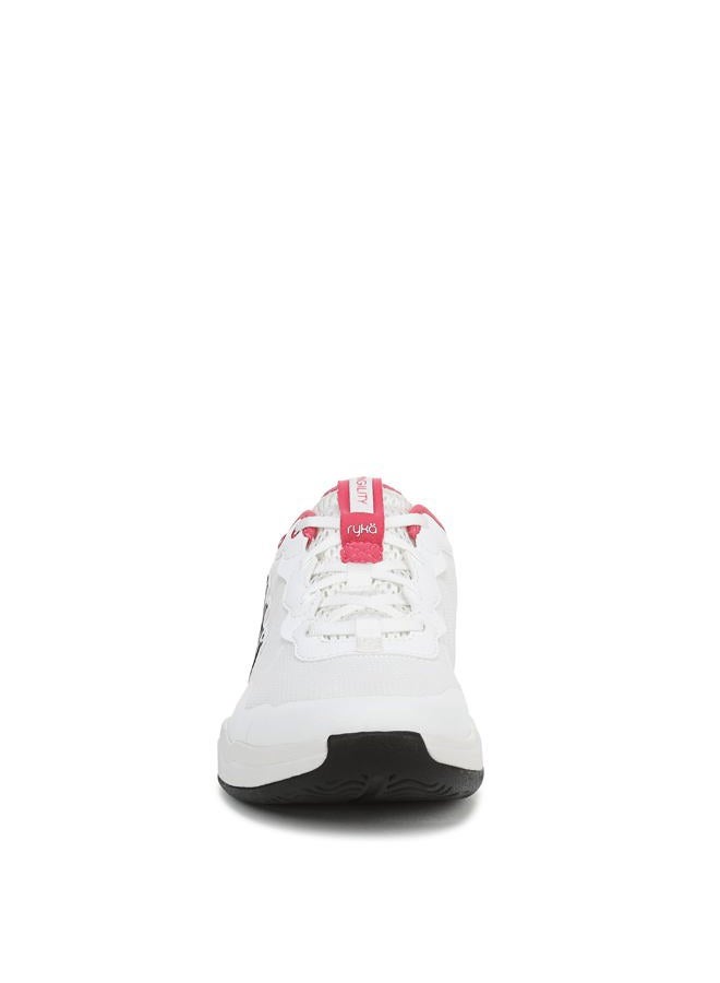 Ryka Women's Court Agility Sneaker, White/Popstar Pink, 8.5 - Image 2