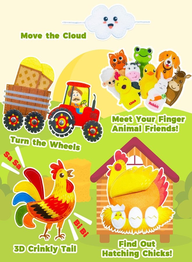 Gagule Busy Book for Toddlers 1-3, Montessori Toys for 1 2 Year Old Boy Girl Birthday Gifts, Busy Board Educational Learning Toys for 1+ Year Old, Toddler Airplane Travel Toy Farm Animals Activity Books - Image 5