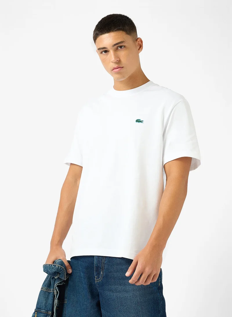 LACOSTE Classic Fit Printed Crew Neck T-Shirt