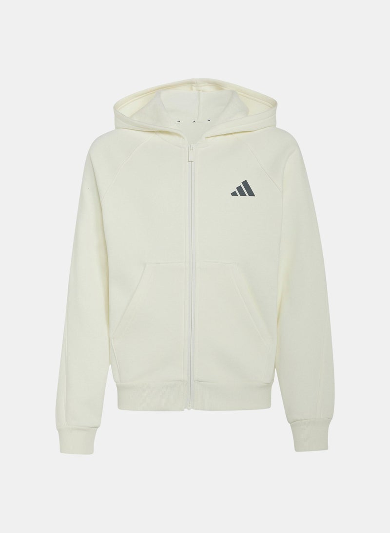 Seasonals Collegiate Typography Full Zip Hoody Junior