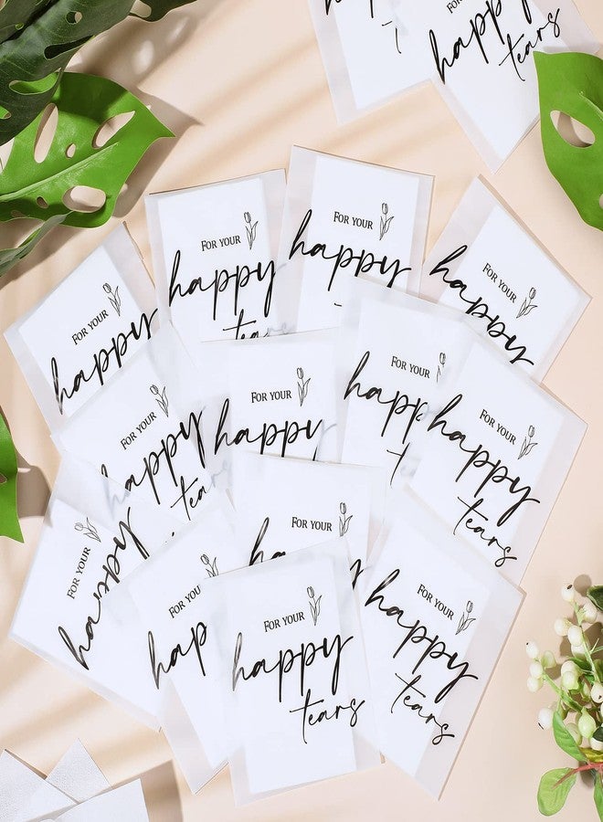 Eaasty Happy Tears Tissue Packs for Wedding 3 Ply Wedding Tissues for Guests Travel Size Bulk Facial Paper Welcome Bag Stuffers Gift Bride and Groom Mother(30 Pack) - Image 4