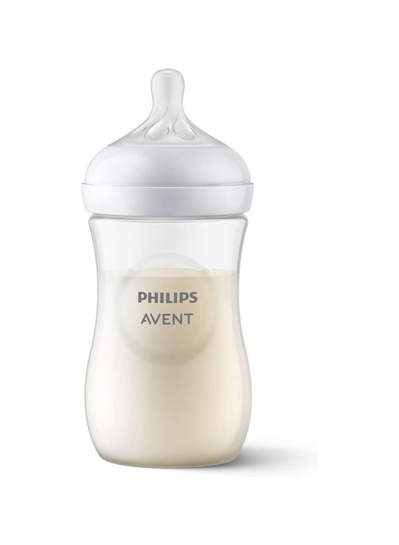 فيليبس ببرونة رضاعة طبيعية من فيليبس أفينت 260 مل - للأطفال من عمر شهر فما فوق، عبوة واحدة، شفاف - Image 2