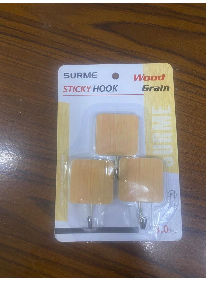 Adhesive hook 3pcs - Image 5