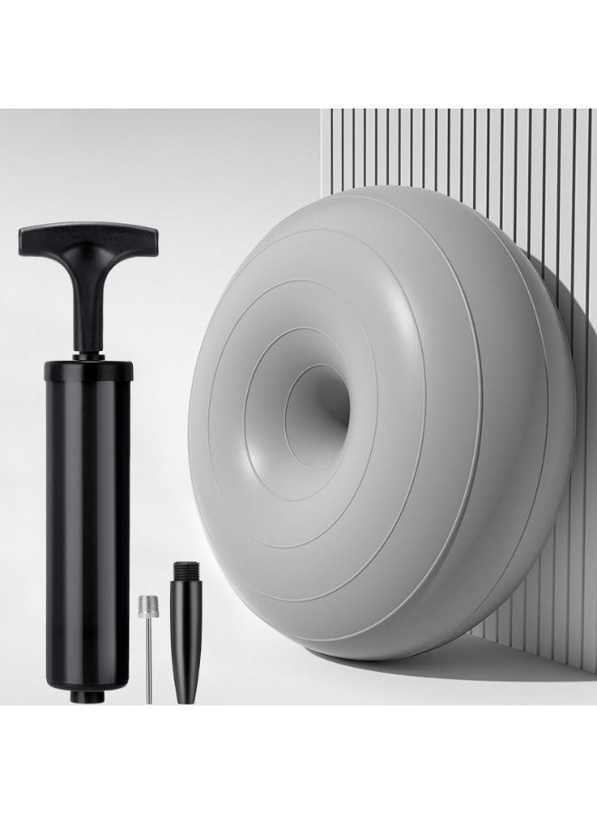 فلاي رود كرسي كرة اليوجا للفصول الدراسية، سجادة كرة اللياقة البدنية كبيرة الحجم مع جهاز قابل للنفخ، مناسب للأطفال والطلاب وتدريب التوازن الحسي والاستخدام في المكتب المنزلي. - Image 1