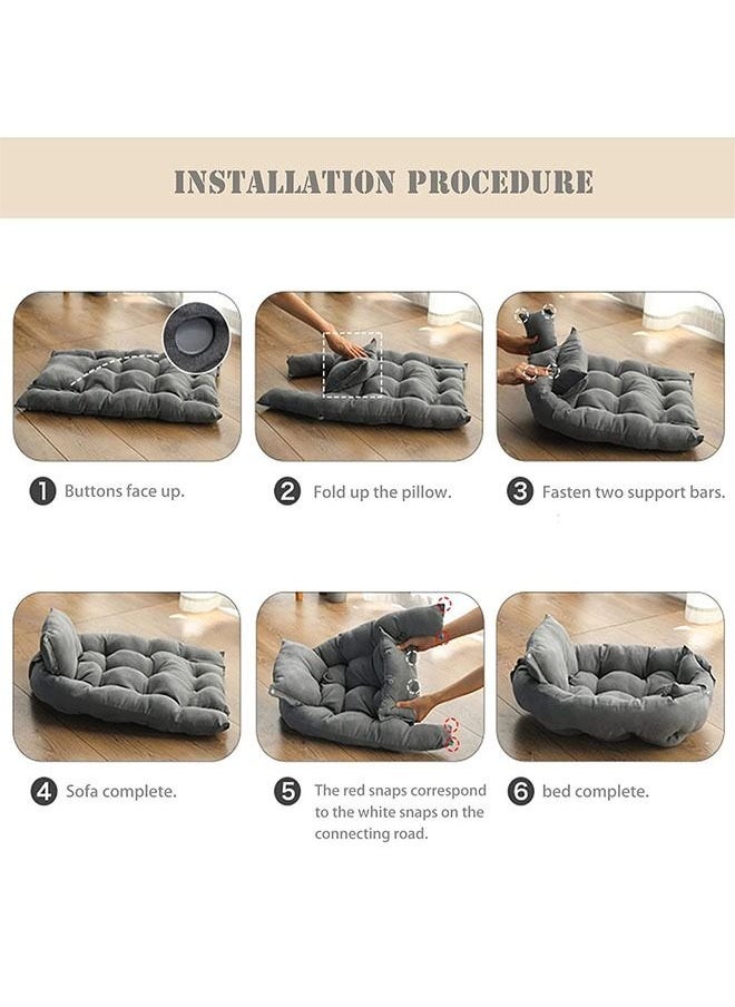 Neostyle Neostyle 3 in 1 Sofa Bed For Small Medium and Large Dogs Khaki  - Image 4