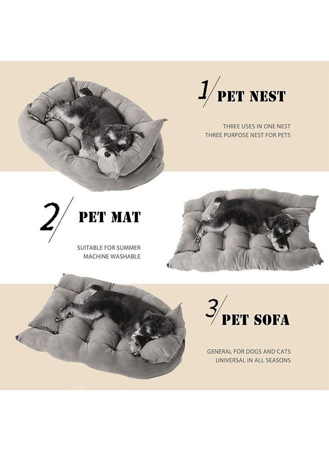 Neostyle Neostyle 3 in 1 Sofa Bed For Small Medium and Large Dogs Khaki  - Image 3