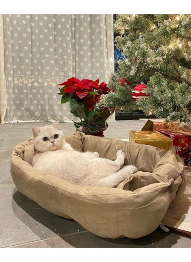 Neostyle Neostyle 3 in 1 Sofa Bed For Small Medium and Large Dogs Khaki  - Image 5