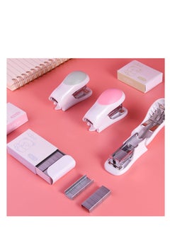 SYOSI 3 Pack Mini Stapler with 400 Staples Small Stapler Multipack 2-24 Sheets Capacity Standard Staples with Box Desktop Stapler Remover for Kids School Office Supplies, 3 Colors  - Image 3