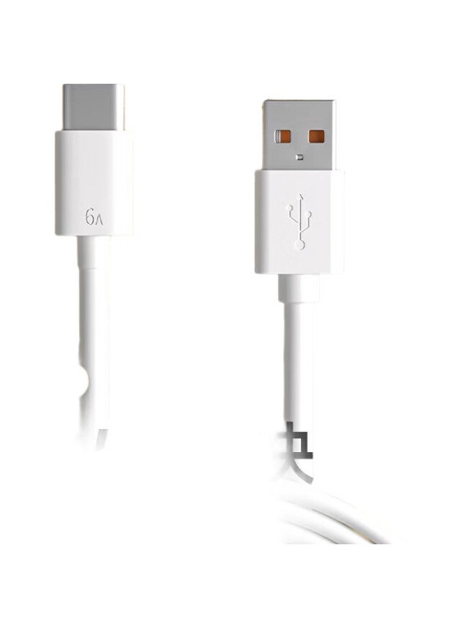 Zitai Type-C Data Cable, 6A Super Fast Charging 100W, Suitable For Huawei Honor Mate60/50/40Pro/30/P70, Xiaomi, 2 Meters, White - Image 2