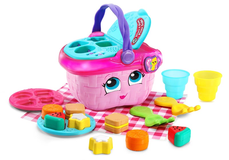 LeapFrog Shapes and Sharing Picnic Basket Frustration Free Packaging Pink - Image 4