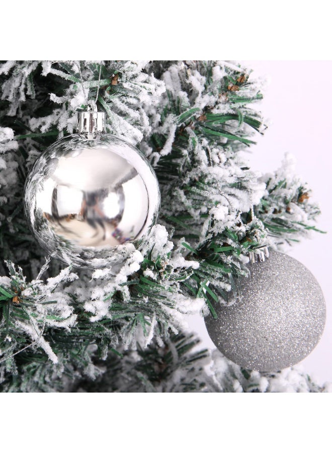 6cm Christmas Ball Ornaments, 24pcs Shatterproof Christmas Tree Hanging Ornaments, Christmas Tree Decorations Balls for Xmas Trees Decor Holiday Party Wedding Silver - Image 2