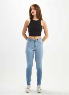 High-Waist Light Wash Skinny Jeans. - pzsku/ZC129112E230AE00B4A2BZ/45/_/1721563108/104e98b4-4622-46d4-8449-b5f552e76d36