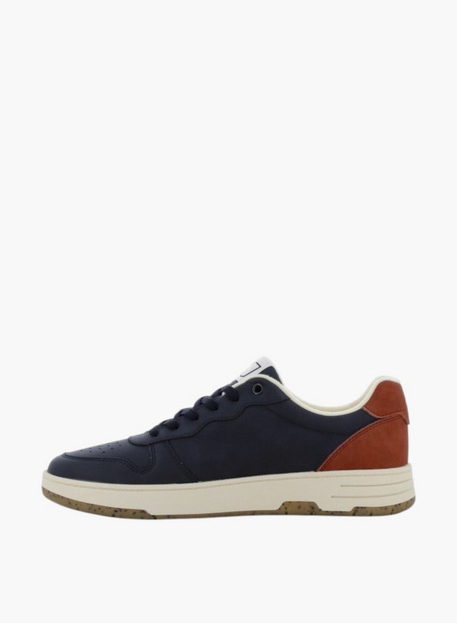 SJ SJ Men's Panelled Sneakers with Lace-Up Closure - 637592-623 - Image 5