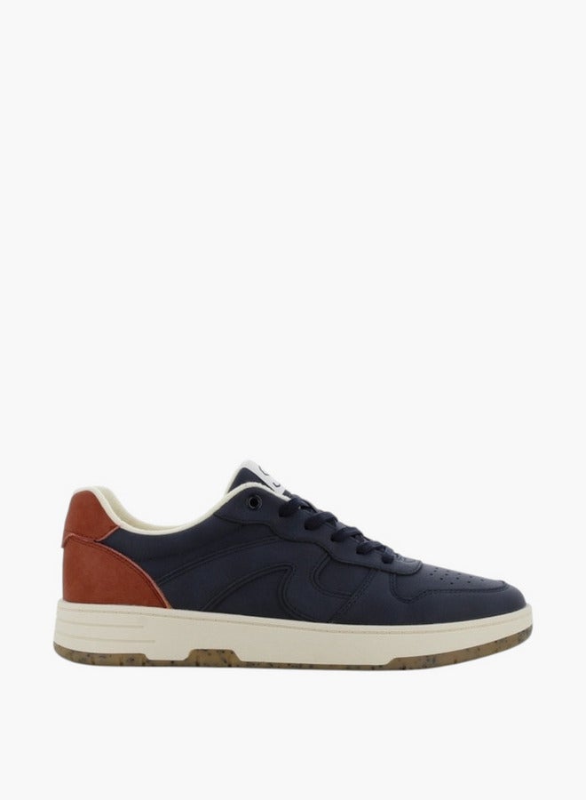 SJ SJ Men's Panelled Sneakers with Lace-Up Closure - 637592-623 - Image 2