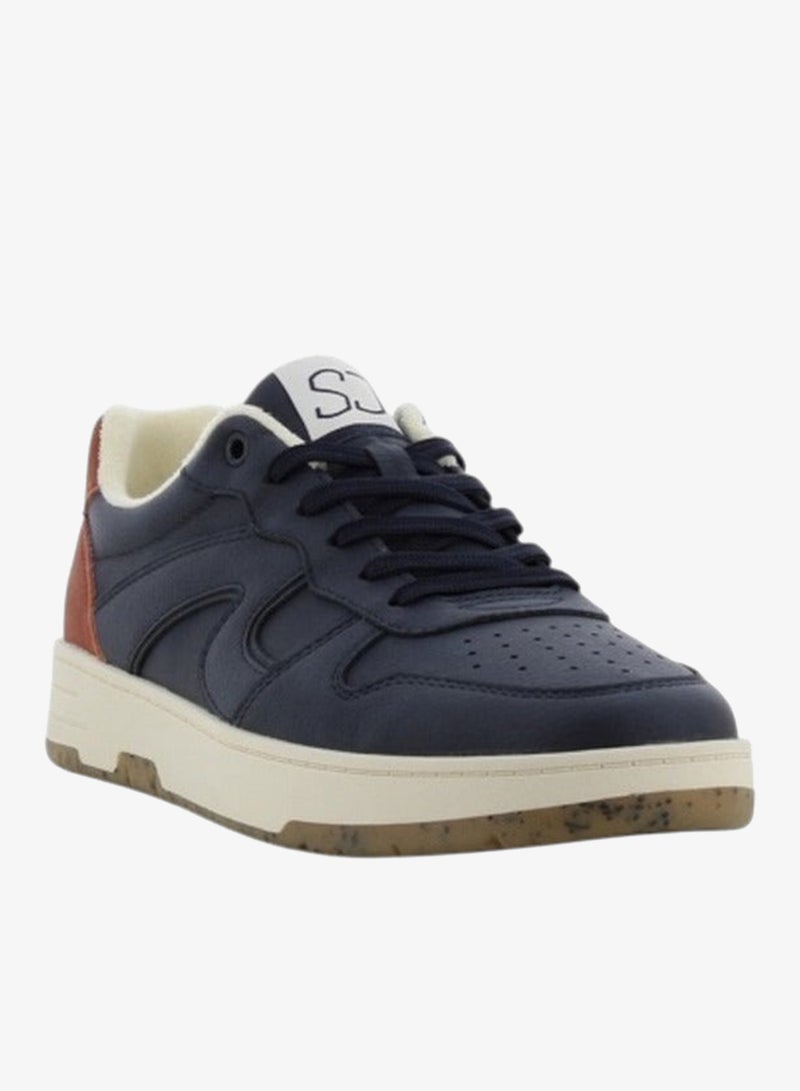 SJ Men's Panelled Sneakers with Lace-Up Closure - 637592-623 - Image 2