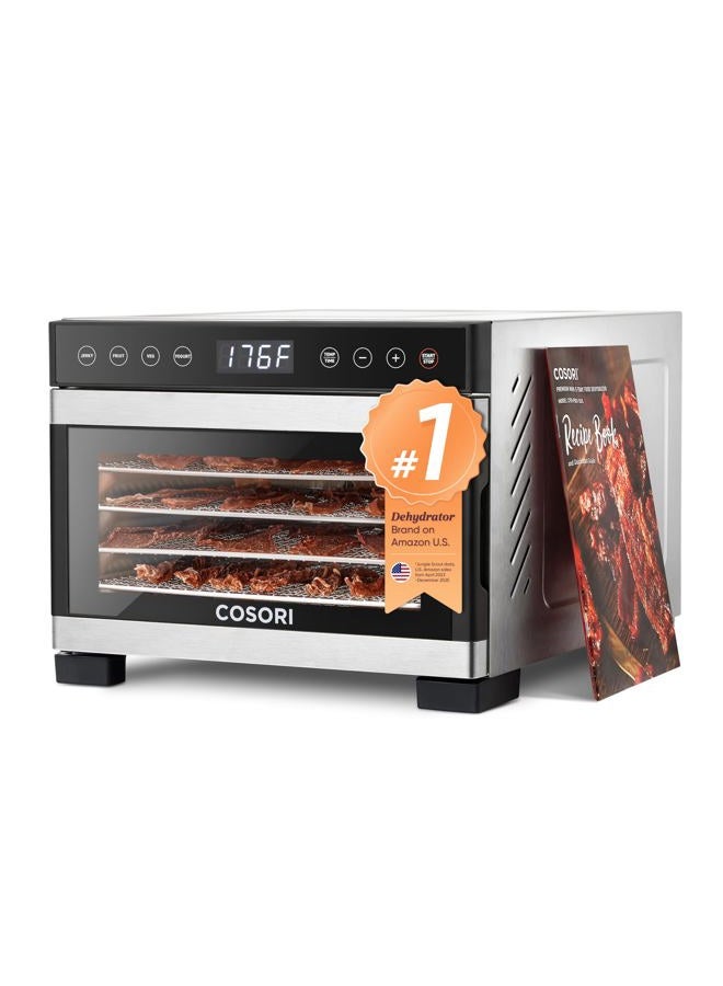 COSORI Food Dehydrator for Jerky, 176°F Temperature Control, 5 Stainless Steel Trays Dryer Machine, 4 Presets, 48H Timer, for Dog Treats, Meat, Fruit, Veggies, Snacks, Recipe Book Included - Image 1