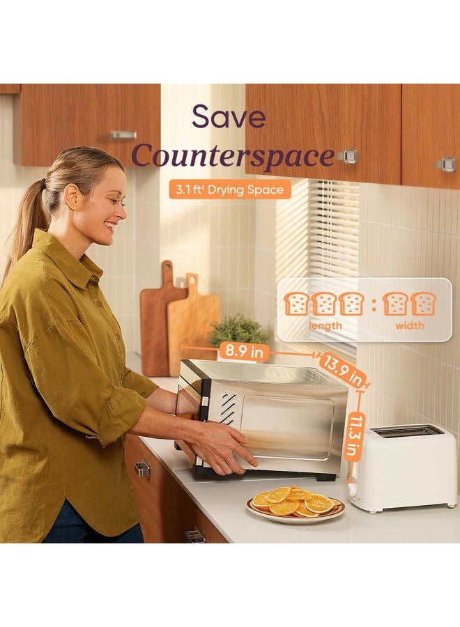 COSORI Food Dehydrator for Jerky, 176°F Temperature Control, 5 Stainless Steel Trays Dryer Machine, 4 Presets, 48H Timer, for Dog Treats, Meat, Fruit, Veggies, Snacks, Recipe Book Included - Image 5
