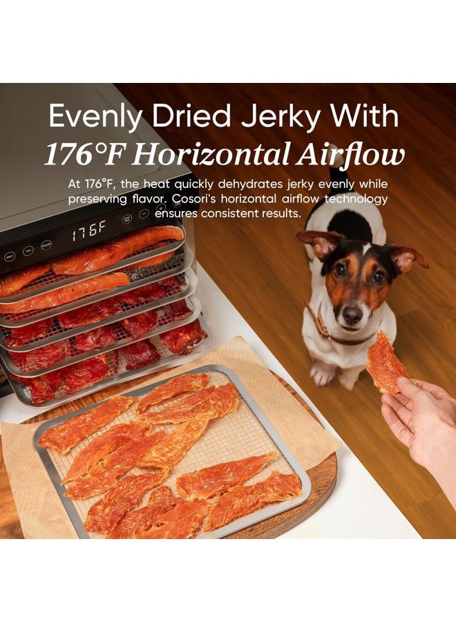 COSORI Food Dehydrator for Jerky, 176°F Temperature Control, 5 Stainless Steel Trays Dryer Machine, 4 Presets, 48H Timer, for Dog Treats, Meat, Fruit, Veggies, Snacks, Recipe Book Included - Image 3