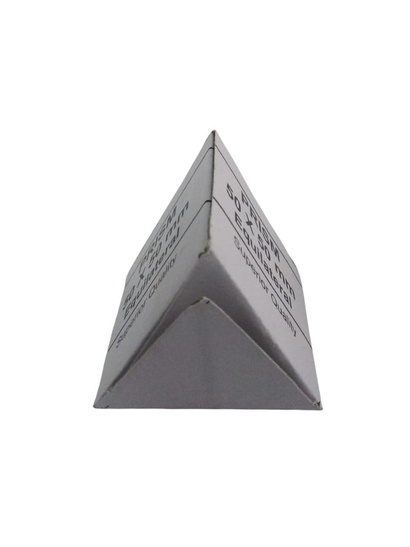 AI -Glass Prisms 50mm Equilateral, Optical Glass, Triangular Prism for Teaching Light Spectrum Physics Lab/Glass Prism/Prism for Physics Experiments/for Students/Pack of 1 - Image 3