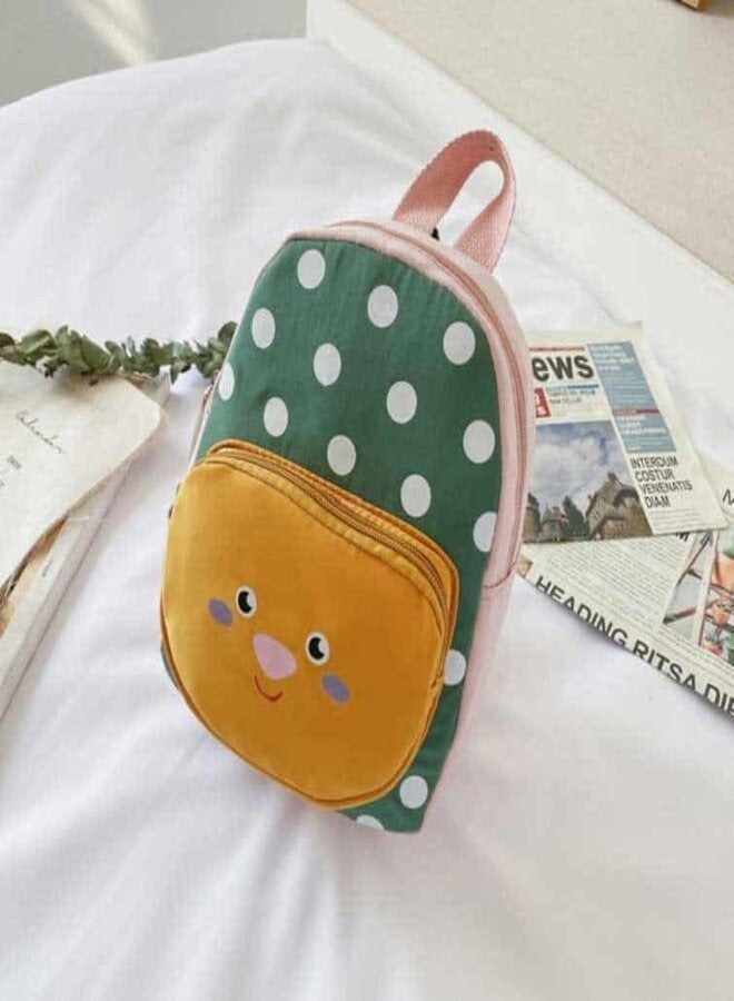 حقيبة ظهر للأطفال، حقيبة ظهر لرياض الأطفال باللون الأخضر/الأصفر - Image 3