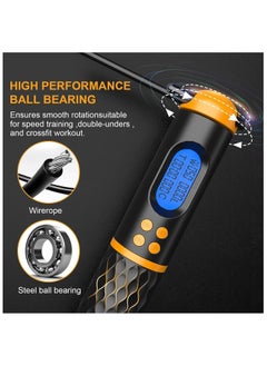 Anmi Smart Skipping Rope , Weight/Lap/Time/Calorie Record, Cordless for Adult Kid Fitness Exercise Training  - Image 2