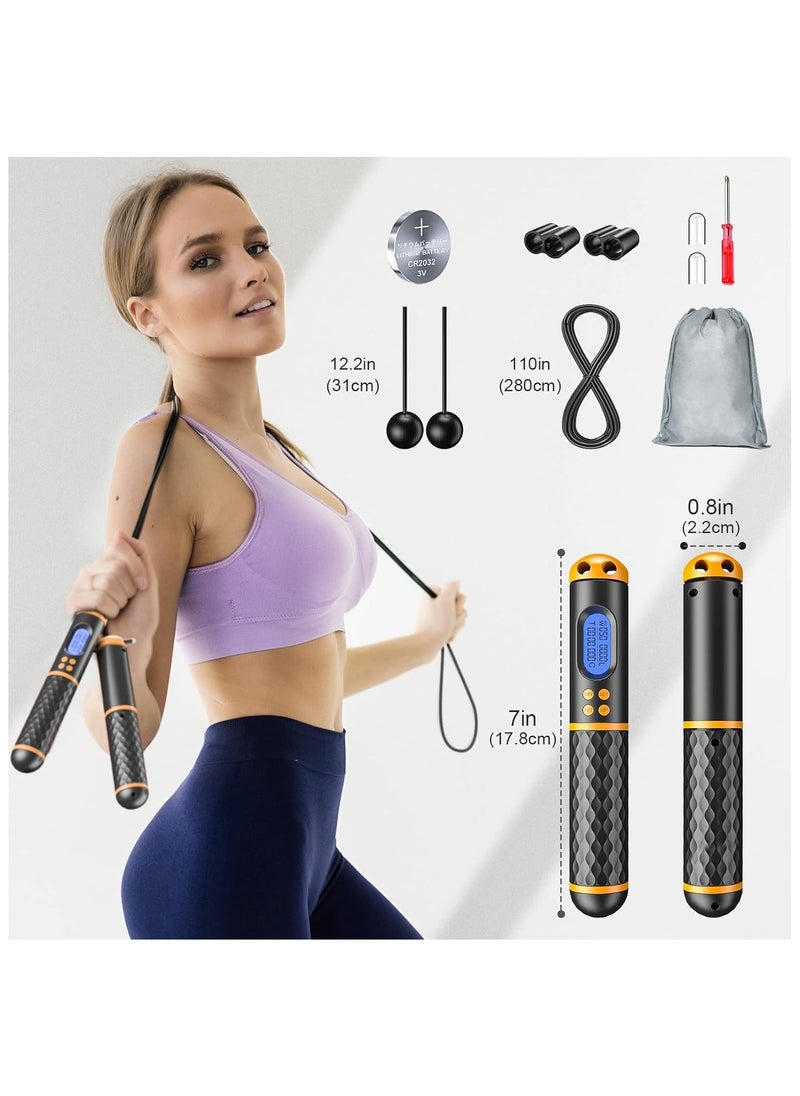 Anmi Smart Skipping Rope , Weight/Lap/Time/Calorie Record, Cordless for Adult Kid Fitness Exercise Training  - Image 4