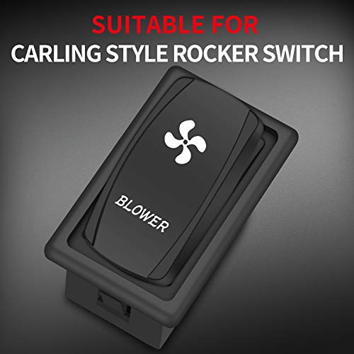 DaierTek 1-Slot Rocker Switch Panel Housing Holder Black Plastic Single Mount Marine Toggle Switch Mounting Panel for Vehicles Automotive Car 4X4 SUV ATV UTV Marine Boat -2Pack - Image 2