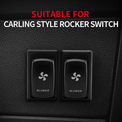 DaierTek 1-Slot Rocker Switch Panel Housing Holder Black Plastic Single Mount Marine Toggle Switch Mounting Panel for Vehicles Automotive Car 4X4 SUV ATV UTV Marine Boat -2Pack - Image 5