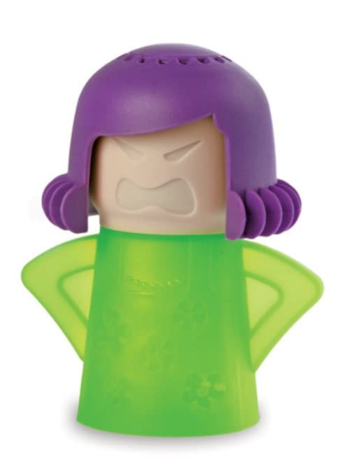 HORNO Angry Mama Microwave Oven Steam Cleaner and Disinfects With Vinegar and Water for Kitchens Green