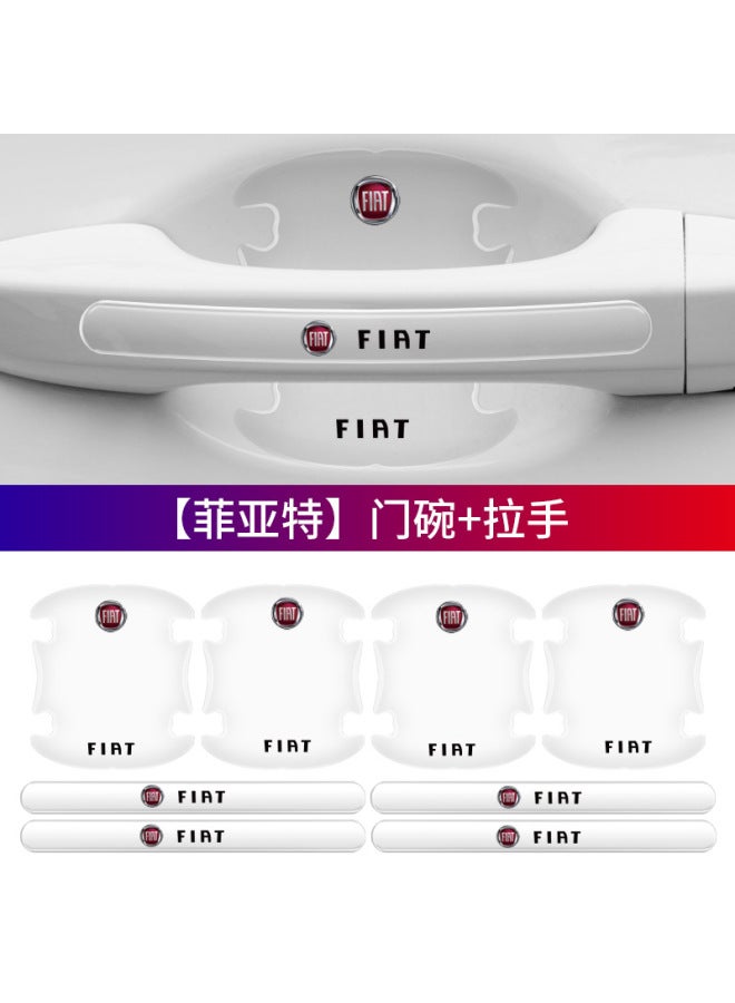 Direct Car Door Bowl Handle Protection Stick Anti-collision Strip Self-adhesive Transparent Handle Door Stick Anti-scratch Scratch